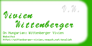 vivien wittenberger business card